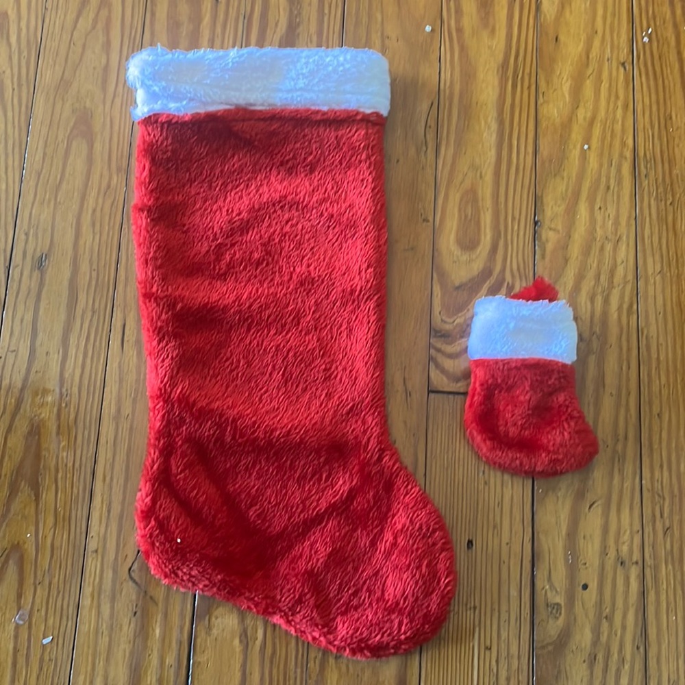 Set of 2 Traditional Red Stockings